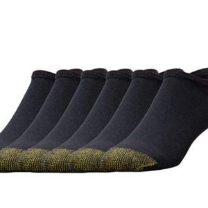 Gold Toe Men's Cotton Cushion No Show Liner Socks